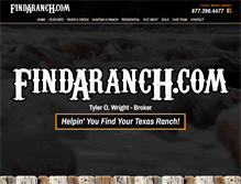Tablet Screenshot of findaranch.com